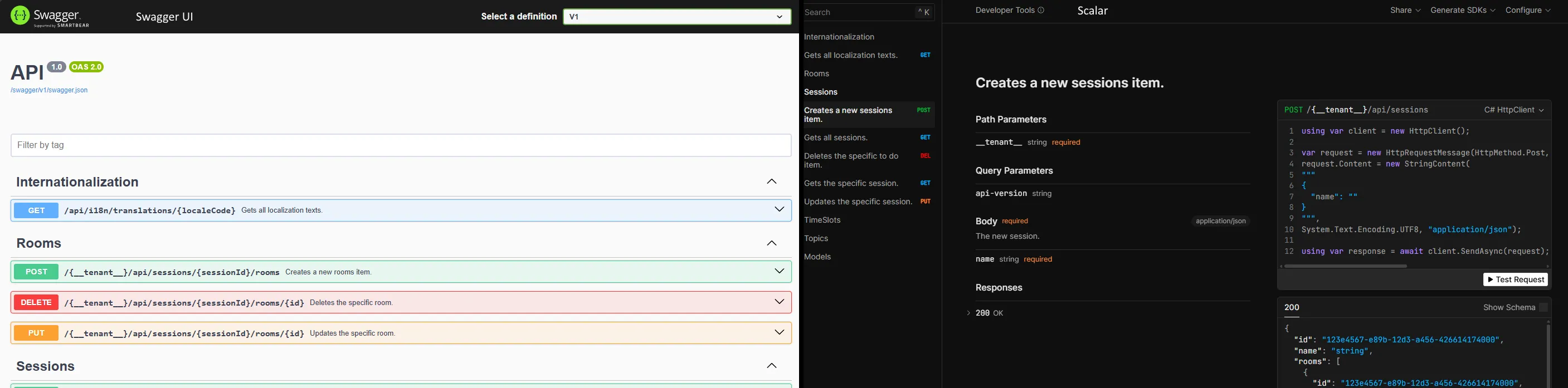 Scalar UI im Vergleich zu Swagger UI